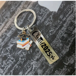 Class of 2025 Stainless Steel Keychain, Gift for Graduate, Comes with Gift Box